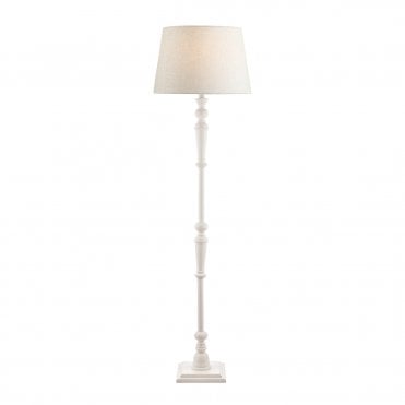 Laura Ashley Tate Wooden Floor Lamp Off White Base Only
