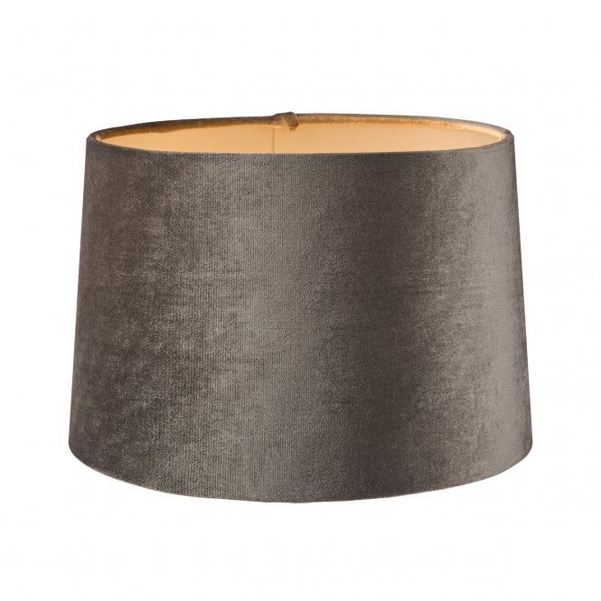 Laura Ashley  Velvet Empire Drum Shade Grey 25cm/10 inch