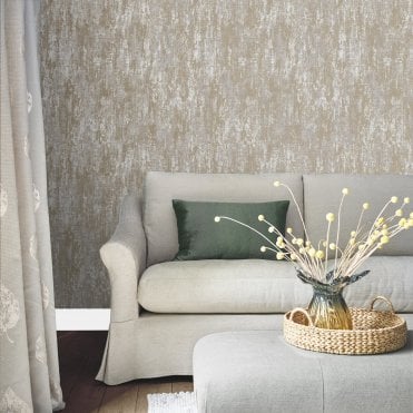 Laura Ashley Whinfell Champagne Wallpaper 114916