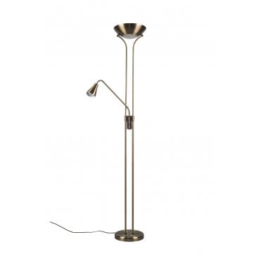 Alba Mother and Child Floor Lamp Antique Brass
