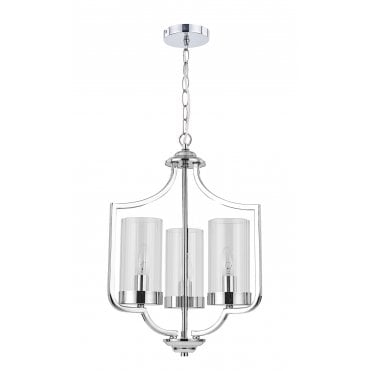 Ashley 3 Light Pendant Polished Chrome