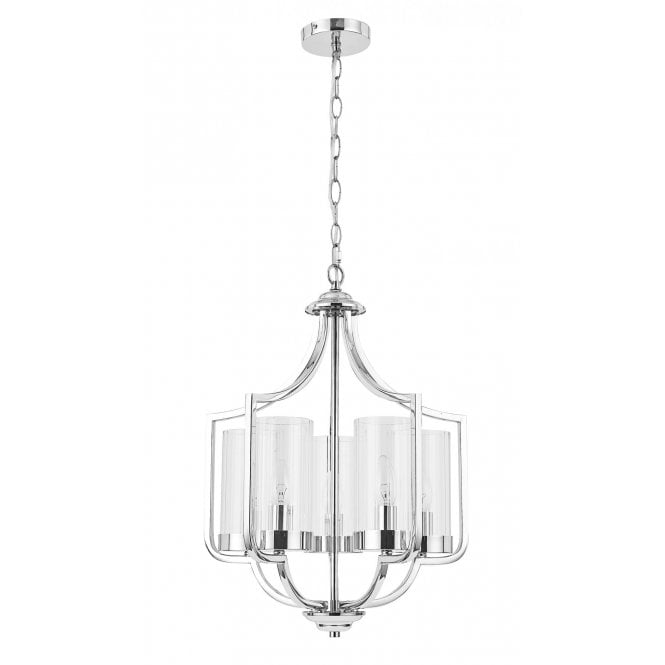 Magnalux Ashley 5 Light Pendant Polished Chrome