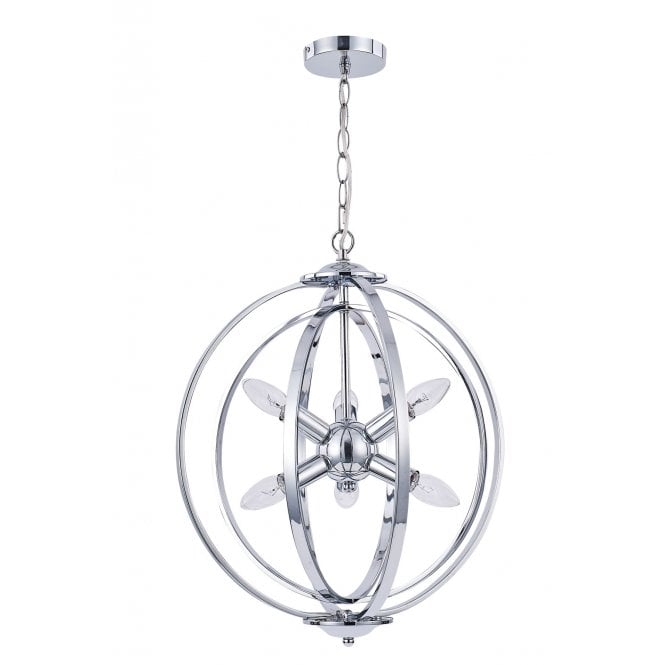 Magnalux Atlas 6 Light Pendant Polished Chrome