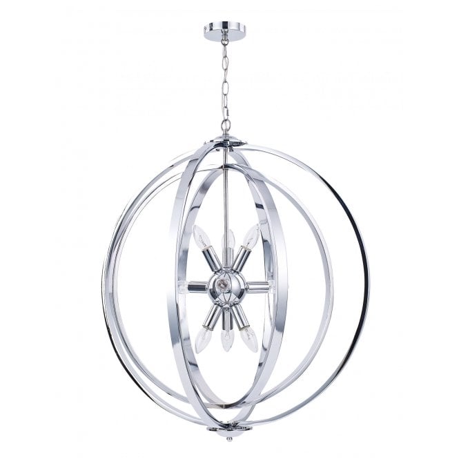 Magnalux Atlas 9 Light Pendant Polished Chrome