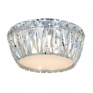 Aurora 3 Light Crystal Flush Fitting