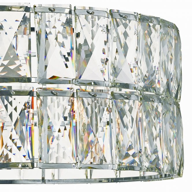 Magnalux Aurora 5 Light Crystal Pendant Polished Chrome