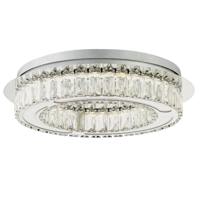 Magnalux Aurora LED Bathroom Ceiling Light Polished Chrome