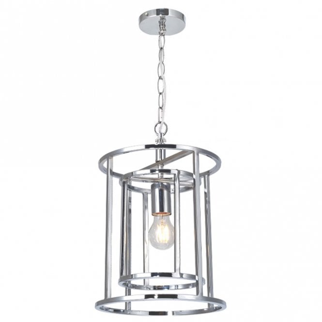 Magnalux Chester 1 Light Pendant Polished Chrome