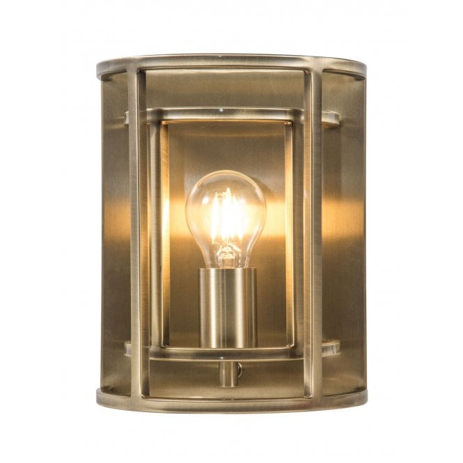 Magnalux Chester 1 Light Wall Light Antique Brass