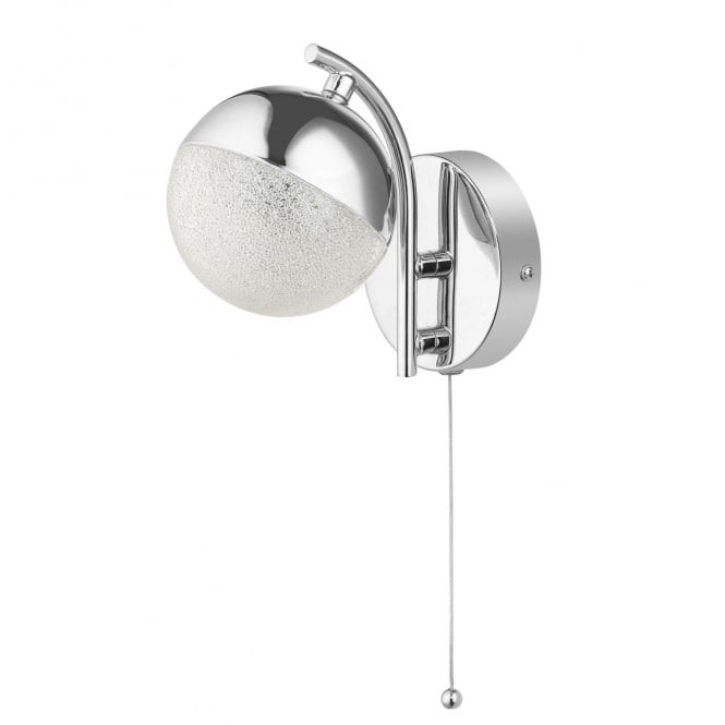 Magnalux Dew 1 Light Bathroom Wall Light Polished Chrome