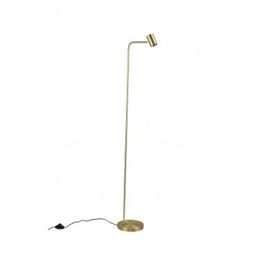 Diego 1 Light Floor Lamp Satin Brass
