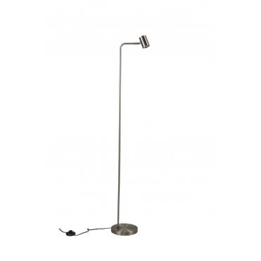 Diego 1 Light Floor Lamp Satin Chrome