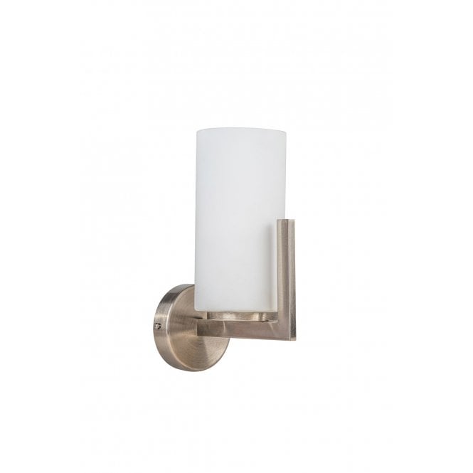Magnalux Empire 1 Light Satin Chrome Wall Light