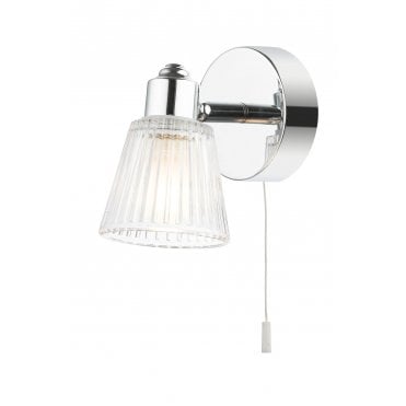 Gatsby 1 Light Bathroom Wall Light Polished Chrome