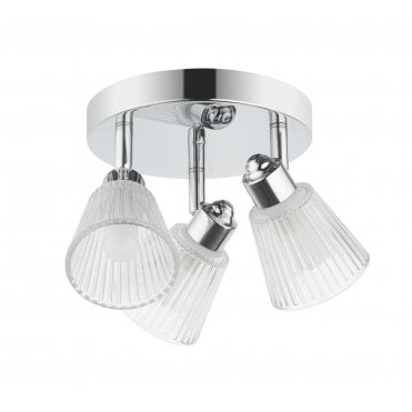Gatsby 3 Light Bathroom Ceiling Light Polished Chrome
