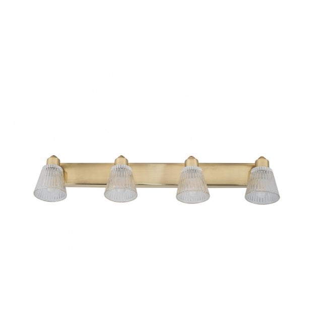 Magnalux Gatsby 4 Light Bathroom Ceiling Light Satin Brass