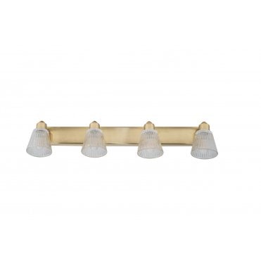 Gatsby 4 Light Bathroom Ceiling Light Satin Brass