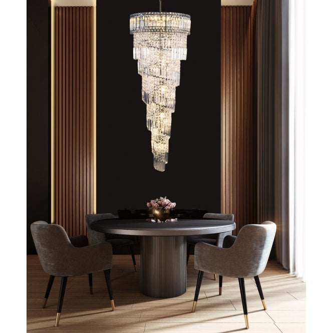 Magnalux ISLA 21 Light Antique Brass with Crystal Pendant