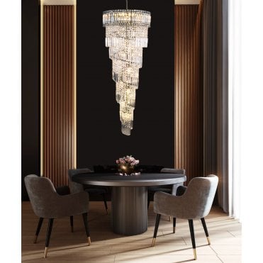 ISLA 21 Light Antique Brass with Crystal Pendant