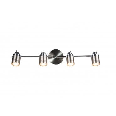 Luxo 4 Light Spotlight Bar Satin Chrome