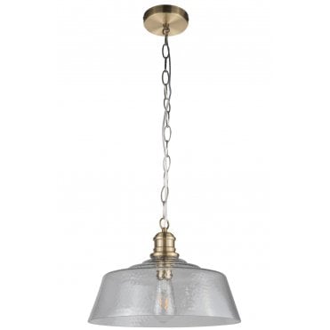 Millar1 Light Pendant Antique Brass