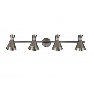 Pixar 4 Light Spotlight Bar Satin Chrome