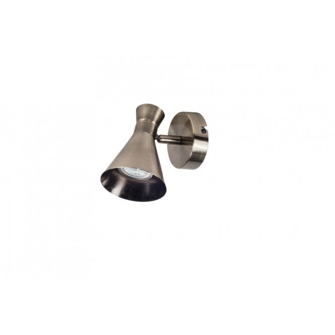 Magnalux Pixar Single Spotlight Antique Brass