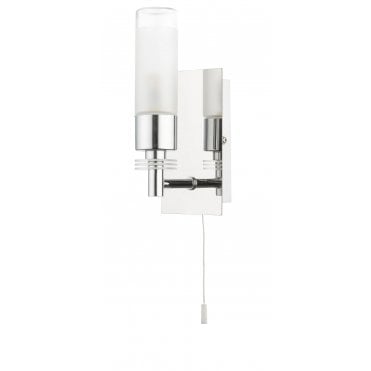Saturn 1 Light Bathroom Wall Light Polished Chrome