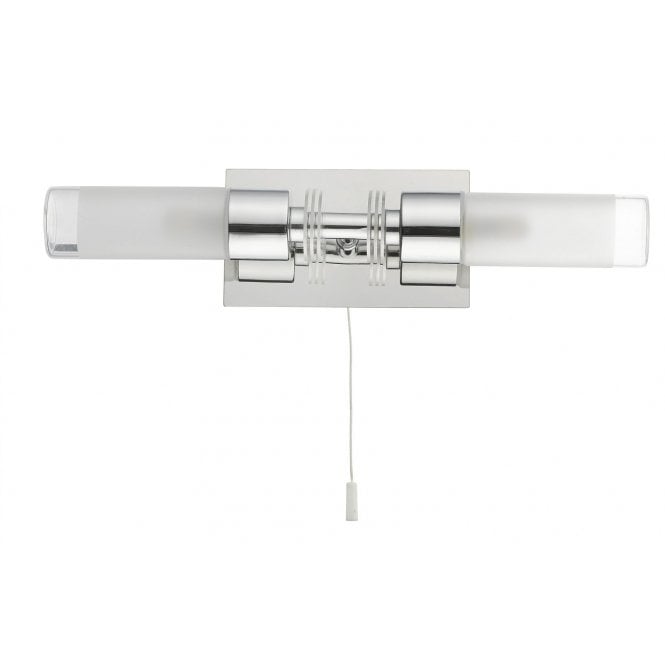 Magnalux Saturn 2 Light Bathroom Wall Light Polished Chrome