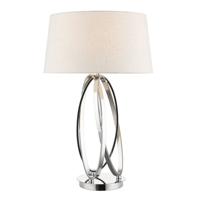 Magnalux Trinity Table Lamp Polished Chrome c/w Shade