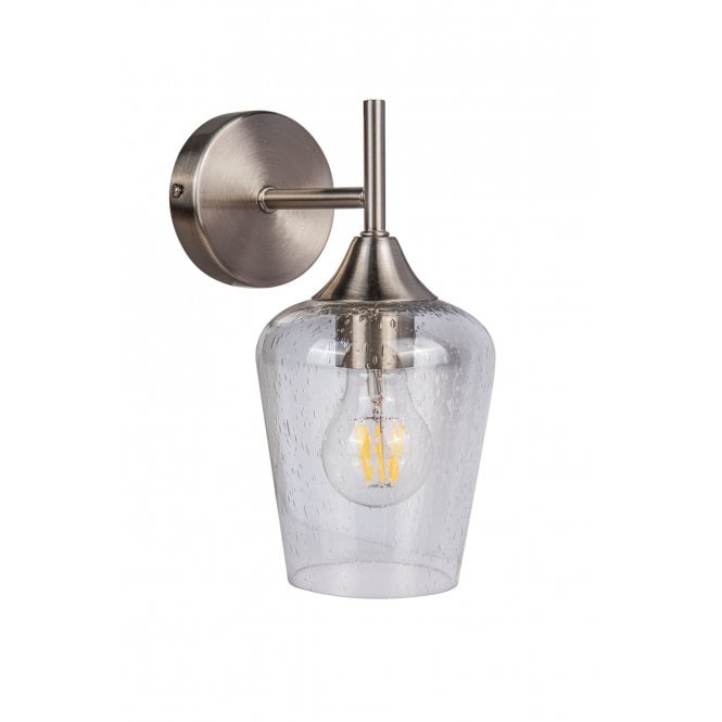 Magnalux Vino 1 Light Satin Chrome Wall Light