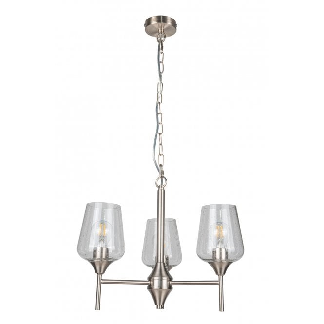 Magnalux Vino 3 Light Satin Chrome Ceiling Light