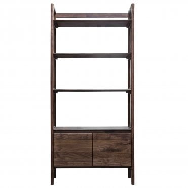 Mandra Open Display Walnut 800mm(w) x 350mm(D) x 1725mm(H)