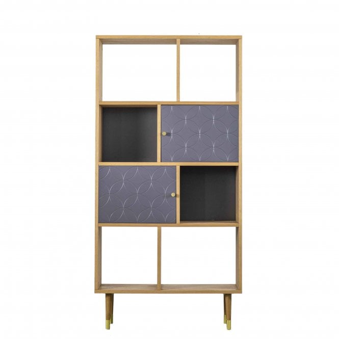 Morcombe Display Unit Oak Grey 800mm(w) x 300mm(D) x 1600mm(H)