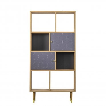 Morcombe Display Unit Oak Grey 800mm(w) x 300mm(D) x 1600mm(H)