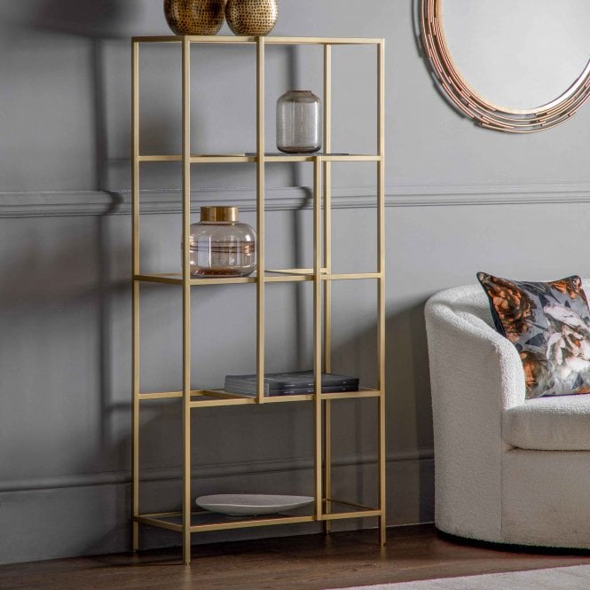 Redbury Display Unit Champagne 700mm(w) x 320mm(D) x 1505mm(H)