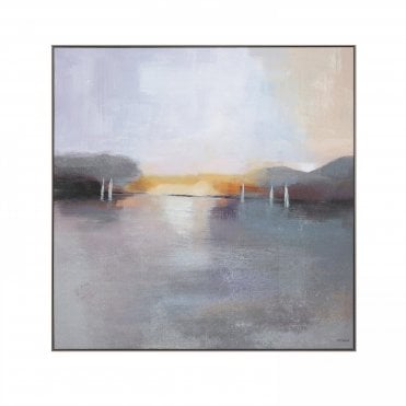 Sunset at Sea Wall Art
