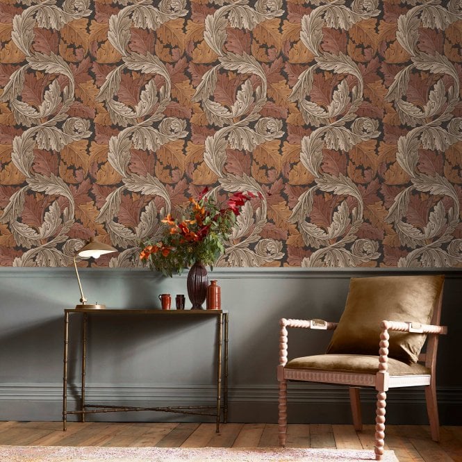 William Morris at Home  Acanthus Burnt Orange  Wallpaper 124224