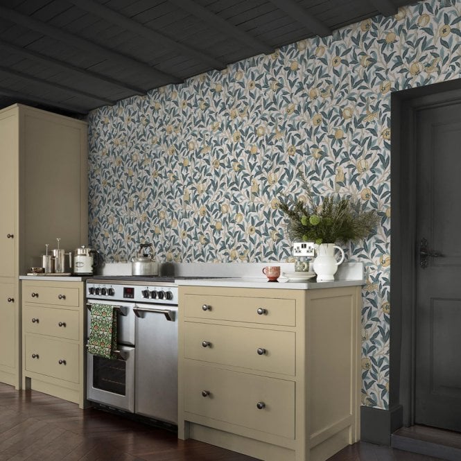 William Morris at Home  Bird & Pomegranate Cloudy Blues 140501