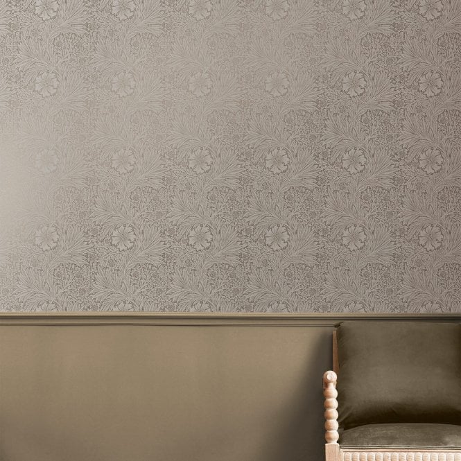 William Morris at Home  Marigold Fibrous Neutral  Wallpaper 124257